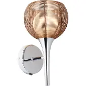 Brilliant Wandlamp Relax, chroom / zilver, Woon-/ Eetkamer, metaal, Modern, wandlamp