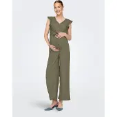 ONLY Maternity Jumpsuit 'OLMElisa' jade groen