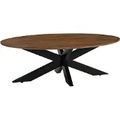 Label51 James Salontafel - Bruin - Hout - 130 cm - Ovaal