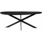 Starfurn - Eettafel Lou - Zwart - 98x210x76 cm