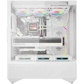 Darkflash - DY460 White + 4 fans - Computerkast