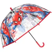 Procos Spiderman Web Power transparante paraplu voor kinderen ⌀72 cm