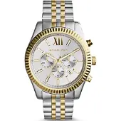 Michael Kors Analoog horloge 'MK8344' goudgeel / zilver