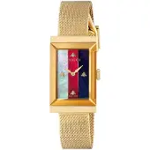 Gucci YA147410 G-Frame 34mm Geelgoud dameshorloge