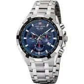 Swiss Alpine Military herenhorloge, model Chrono 7043.9235SAM, roestvrij staal