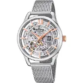 Festina Analoog horloge '- Automatic watch Automatic - Automatic watch movement - Watch case width: 35.5 mm' zilver