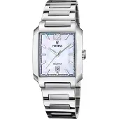 Festina Analoog horloge '- Watch On The Square - Quartz watch movement - Watch case width: 33 mm' parelwit
