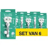 Gillette Aanbieding: Venus Pro ComfortGlide Sensitive Scheersysteem (6 stuks)