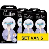 Wilkinson Aanbieding: Intuition Sensitive Touch scheersysteem + 1 mesje (5 stuks)