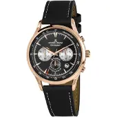 Jacques Lemans - 1-2068E - Polshorloge - Heren - Quartz - Chronograph - Retro Classic