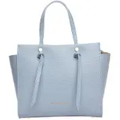Anna Luchini Turquoise Rundleer Tas