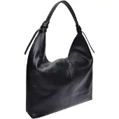Roberta M Zwart Rundleer Tas