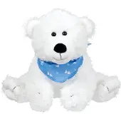 Gollnest & Kiesel knuffel pluche ijsbeer Tom - zachte knuffel speelgoed wit.