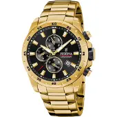 Festina Analoog horloge goud / rood / zwart