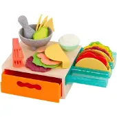 B. toys Speelgoedeten - 22 Onderdelen - Mini Chef - Tiny Taco's - - OneSize - Speelgoedeten