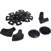Viking Baskets and Protectors Set Black 4 cm-6 cm Vervangingspunten voor wandelstokken