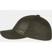 Hatland Bono - Leren baseball cap - Olijf groen - Assorti - L
