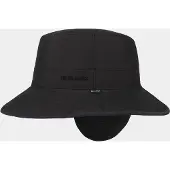 Hatland Amundson - Sympatex hoed met oorflap en kinkoord - Zwart - Assorti - XL