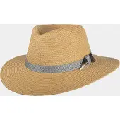 Hatland DiMarco - Stijlvolle toyo hoed - Beige - Assorti - L