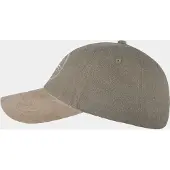 Hatland Abel - Katoenen baseball cap met suéde klep - Olijf groen - Assorti - One size