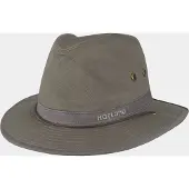 Hatland Campwood - Katoenen fedora hoed - Olijf groen - Assorti - M