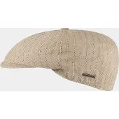 Hatland Dugan - Gestreepte flat cap - Beige - Assorti - S