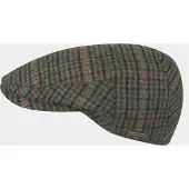 Hatland Danny - Shetland wollen flat cap - Groen - Assorti - L
