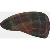 Hatland Diomar - Harris Tweed flatcap - Bordeaux rood - Assorti - S