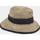 Hatland Loren - Zeegras hoed - Zwart - Assorti - One size