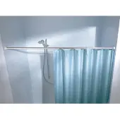 Kleine wolke douche stang spanstang 130x250 cm, ø2,5 cm, wit