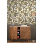 Next vliesbehang Jungle Leaves oranje 10mx52cm