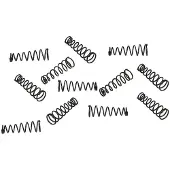 Boston SPR-22 pickup mounting spring, taps toelopend, 12 stuks, diam. 6-4mm, lengte 22mm