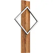 Eglo Design Wandlamp Boyal Zwart Met Donker Hout