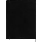 Moleskine XL notitieboek blanco soft cover zwart