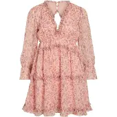 Vila Jurk 'VIJASMINE' kaki / rosa / eosine / oudroze