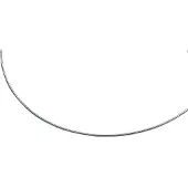 Zinzi 48cm zilveren omega collier 1mm breed ZIOM1-48