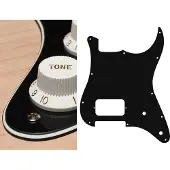 Boston ST-344-B pickguard, Stallion, H, 2 pot holes, 3 ply, black