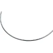 Zinzi 43cm zilveren omega collier 2mm breed ZIOM2-43