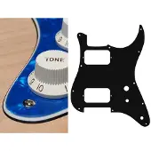 Boston ST-331-PBU pickguard, Stallion, HH, 2 pot holes, toggle switch, 3 ply, pearl blue