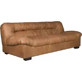 Dutchbone Douglas 3-zitsbank Leer Cognac Bruin