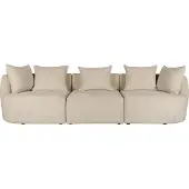 Dutchbone Rocca 4,5-zitsbank Latte| Beige