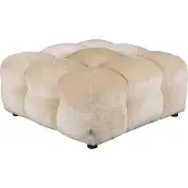 Dutchbone Hackman Hocker Velours Beige