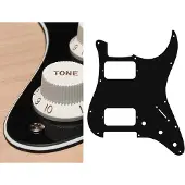 Boston ST-333-B pickguard, Stallion, HH, 3 pot holes, 3-5 switch, 3 ply, black