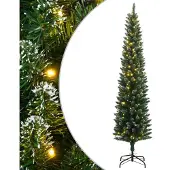 vidaXL Kunstkerstboom smal met 300 LED's 180 cm
