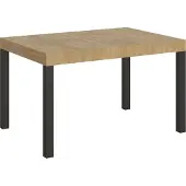 Itamoby Servicetafel Everyday, 140/400 x 90 cm, naturel eikenhout met antracietkleurige poten