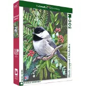 New York Puzzle Company puzzel: Zwartkopmees, 500 XXL stukjes