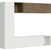 Itamoby Samenstelling van de woonkamerwand H114: Lengte 214 cm, Hoogte 173,6 cm, Diepte 39,2 cm