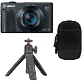 Canon PowerShot SX740 HS LITE EDITION BLACK Travelkit - Compactcamera - 4K video - Kantelbaar touchscreen - compact formaat - Inclusief tas en statief