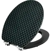 Cornat Wc-Bril Acrylaat Carbon Sc Zw - KSDSC319