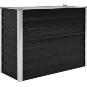 vidaXL Plantenbak verhoogd 100x40x77 cm gegalvaniseerd staal antraciet